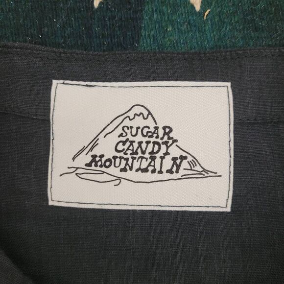 Sugar Candy Mountain Linen Nico Dress Sz M Black Minimalist Neutral Natural USA - Picture 7 of 10